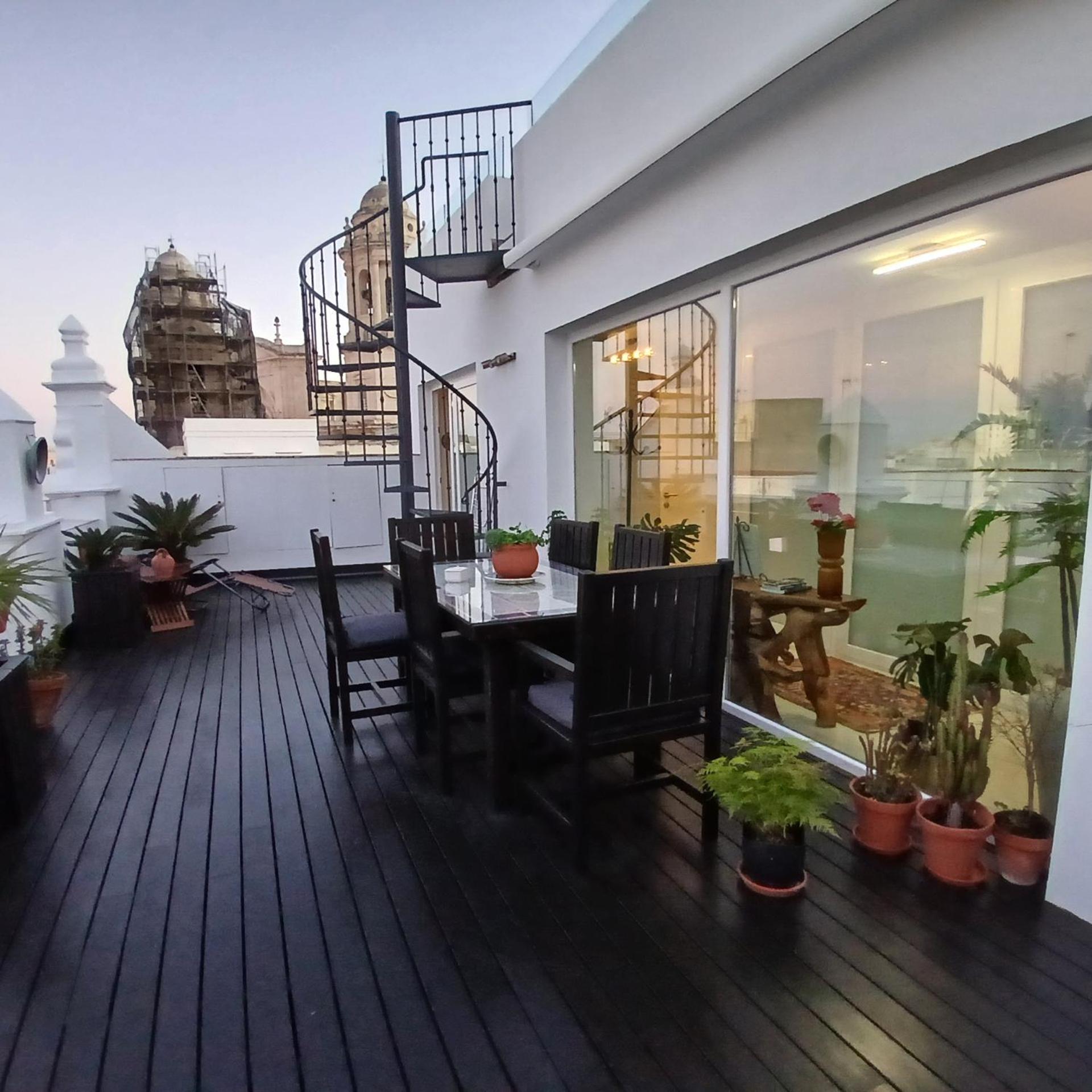 ***** Attic With Impressive Views And Jacuzzi Daire Cadiz Dış mekan fotoğraf